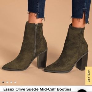 Lulus green booties
